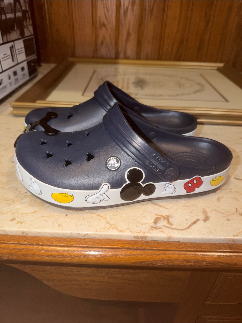 Adult Navy Mickey Mouse crocs